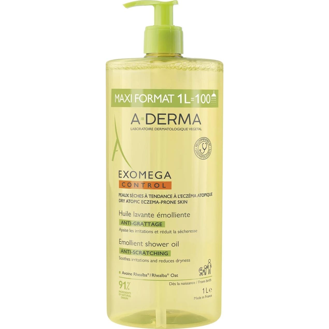 A-Derma Exomega Control Aceite Limpiador 1000ml