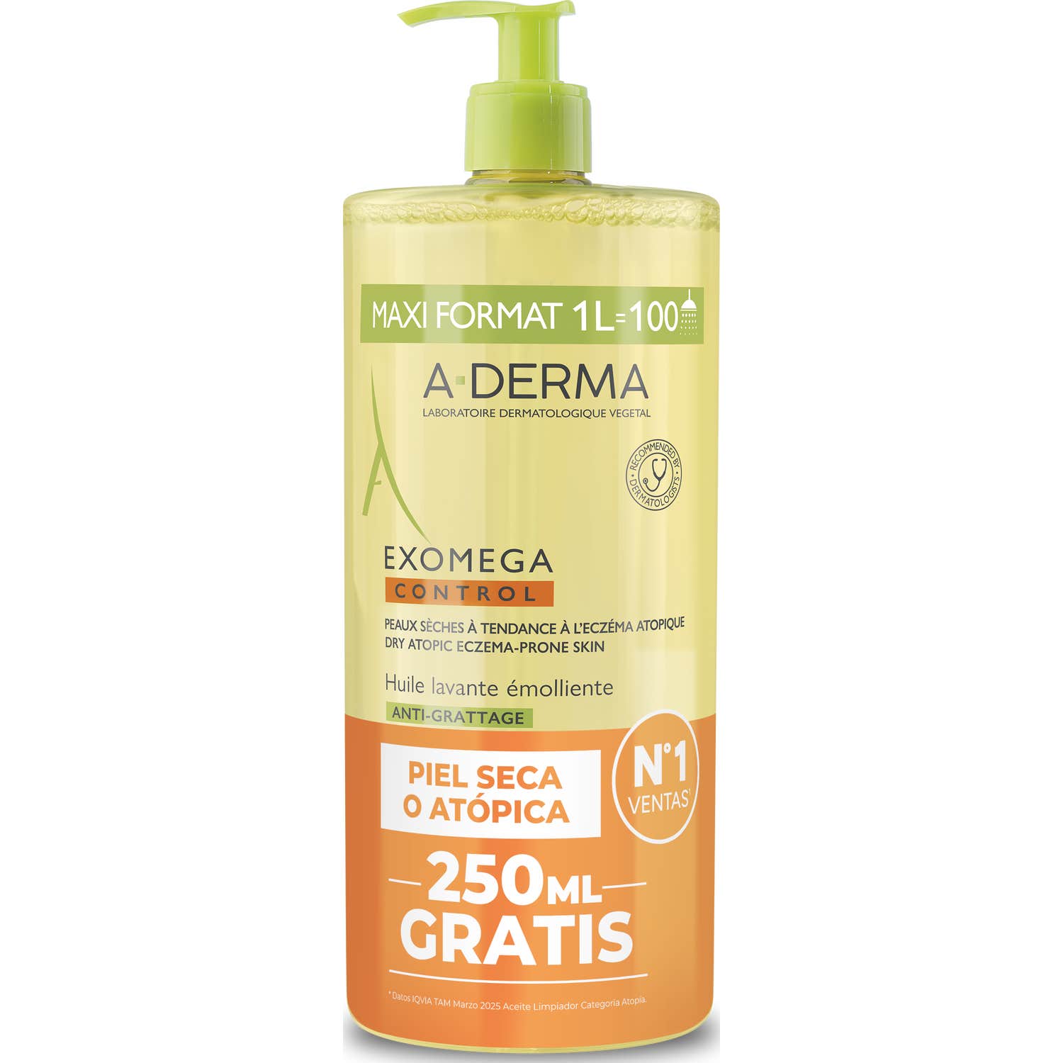 A-Derma Exomega Control Aceite Limpiador 1000ml
