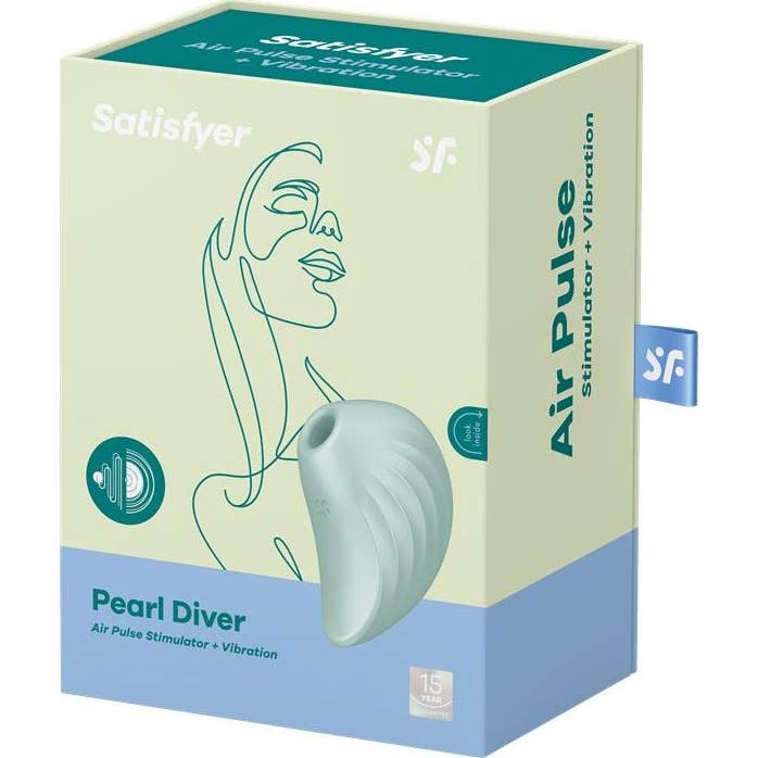 Satisfyer Pearl Diver Estimulador Vibrador Verde 1ud