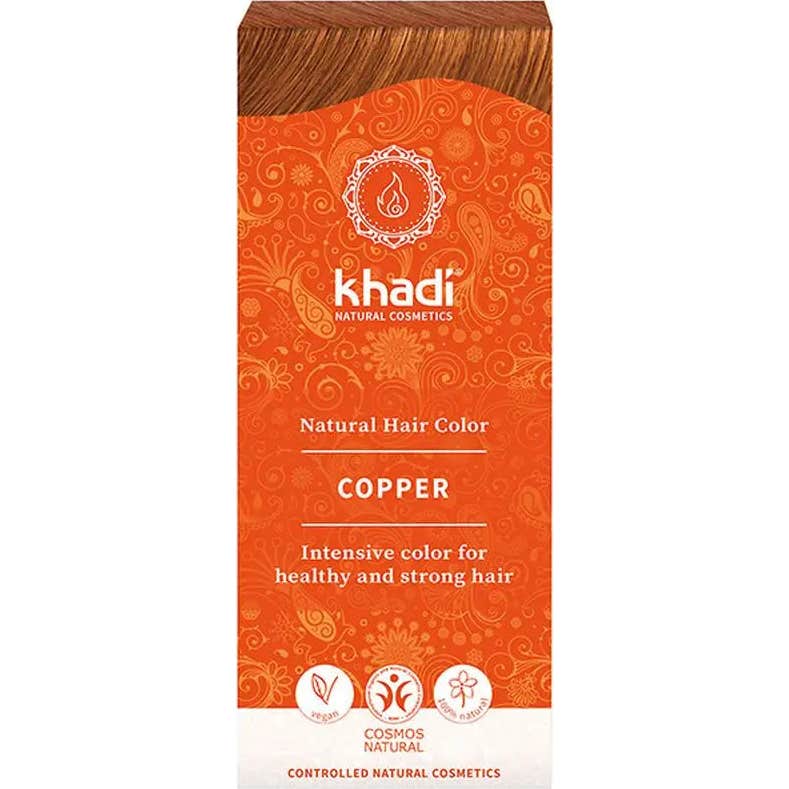 Khadi Herbal Color Cobre Brillante Rubio y Rojizo 100g