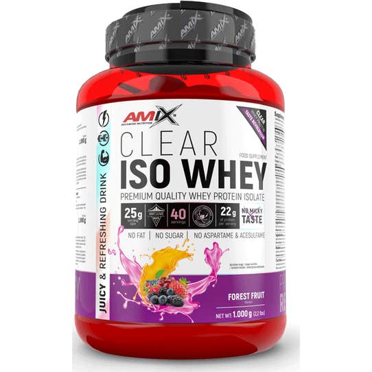 Amix Clear Iso Whey Frutas Del Bosque 1 Kg
