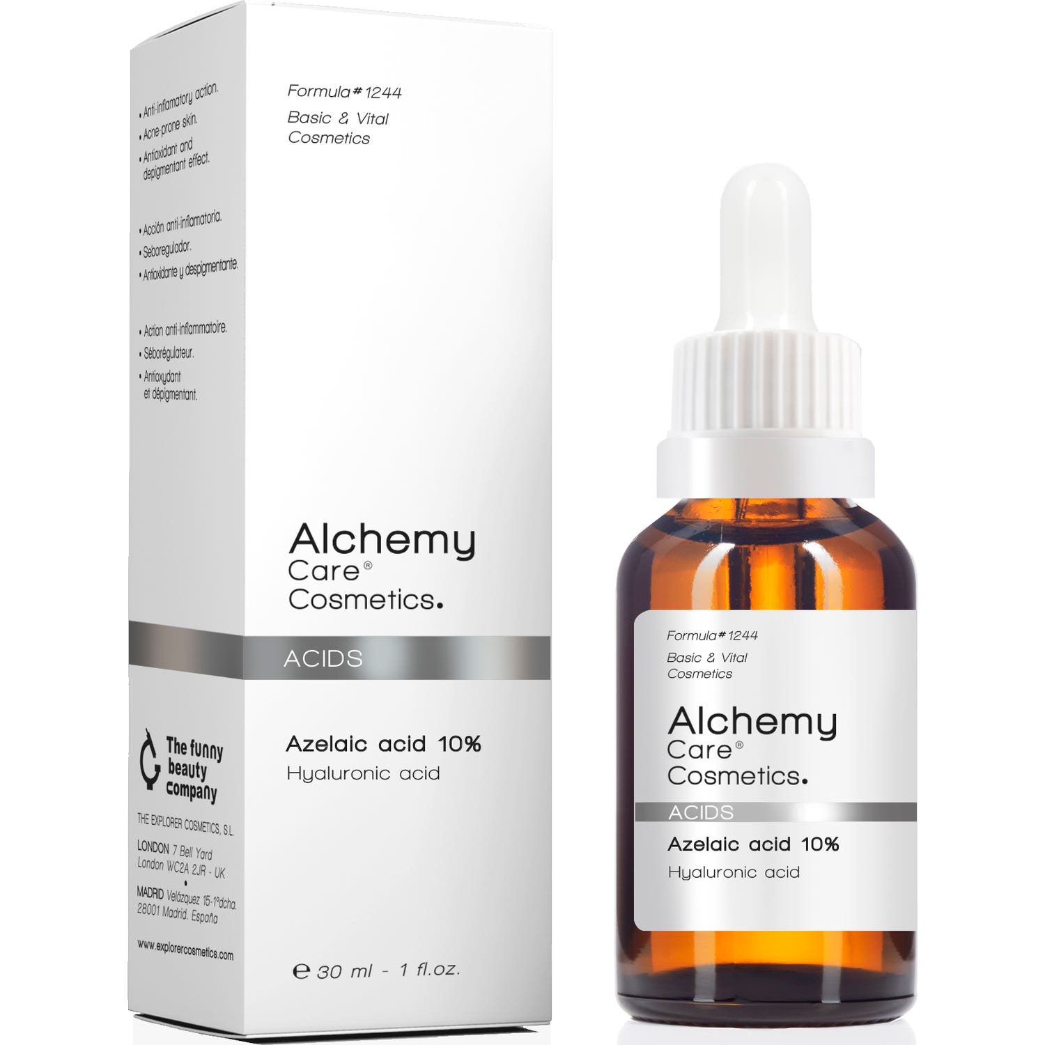Alchemy Care® Cosmetics Azelaic Acid 10% 30ml