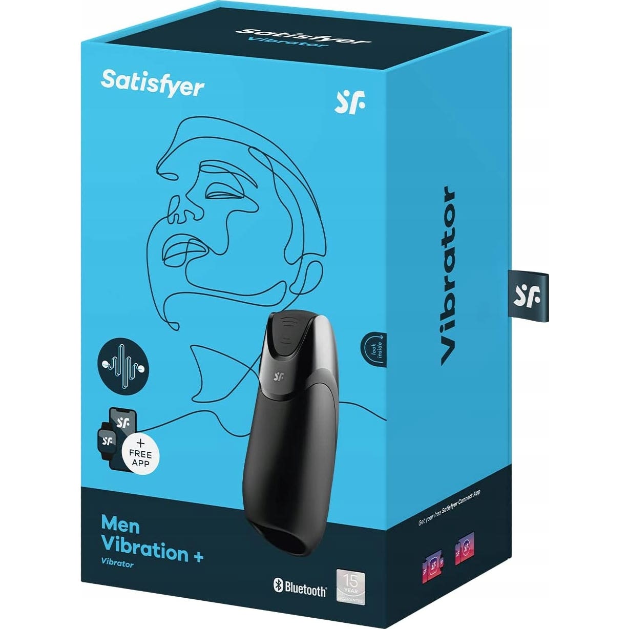 Satisfyer Men Vibration + Masturbator Black 1ud