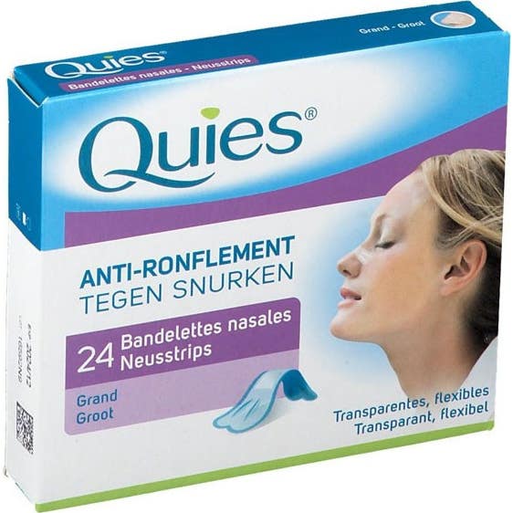 Quies Anti-Ronquido 24 Tiras Nasales