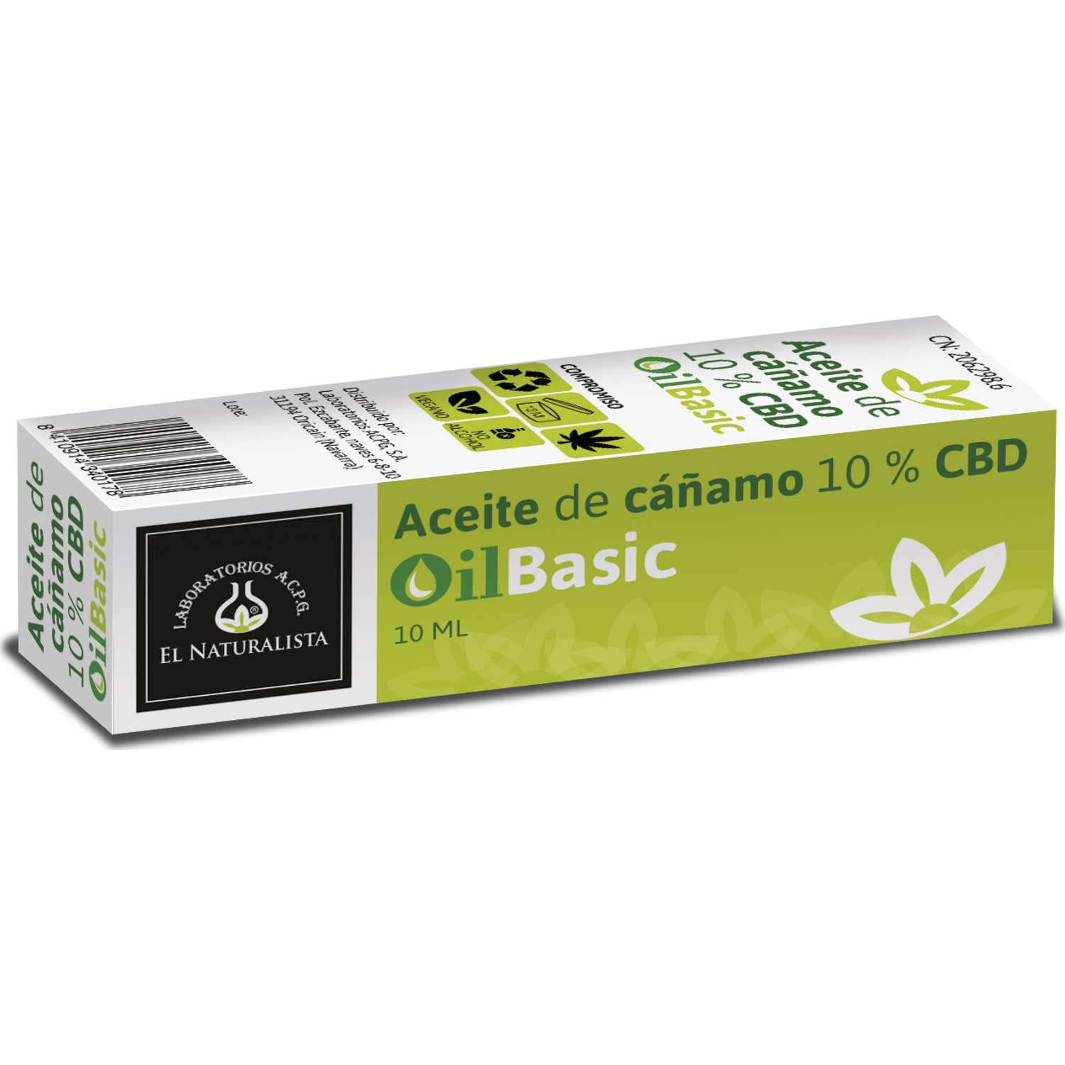 El Naturalista Aceite Cáñamo 10% 10ml