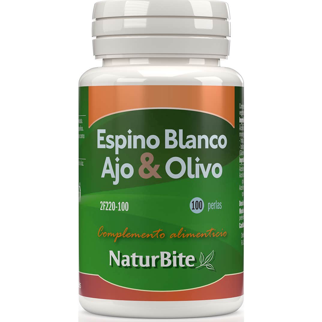 Naturbite Espino Blanco + Ajo + Olivo 500mg 100 perlas