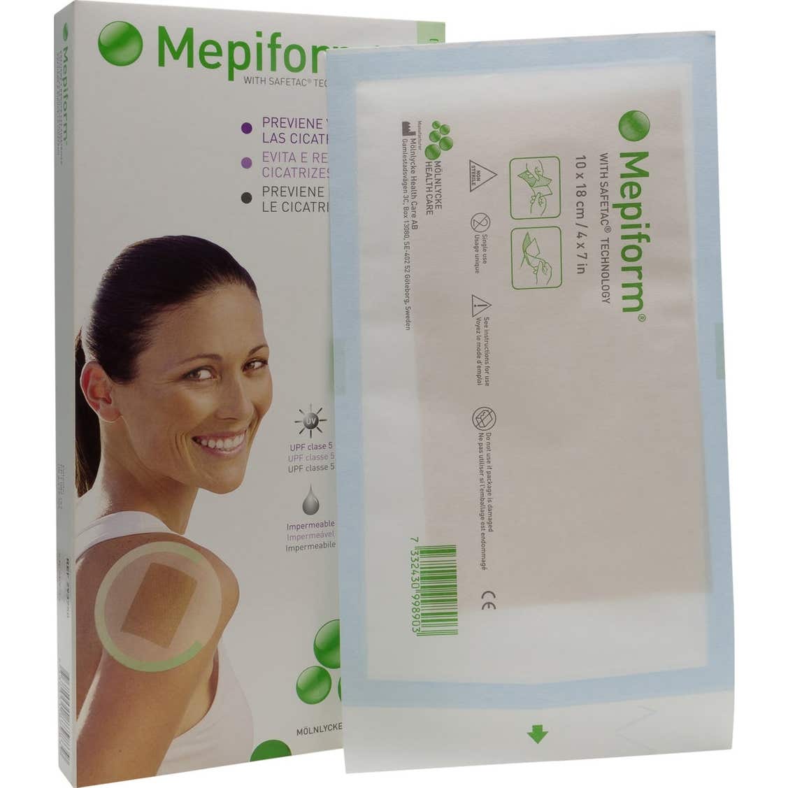 Mepiform Apósito Cicatriz Silicona 10x18cm 5uds