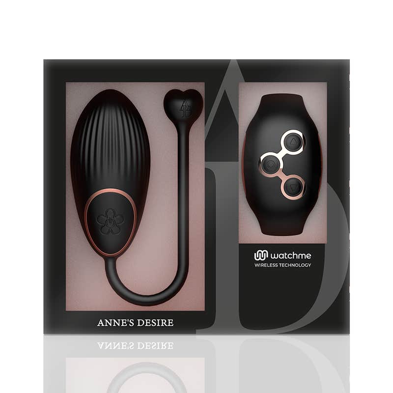 'Anne''s Desire Huevo Control Remoto Watchme Negro Gold 1ud'