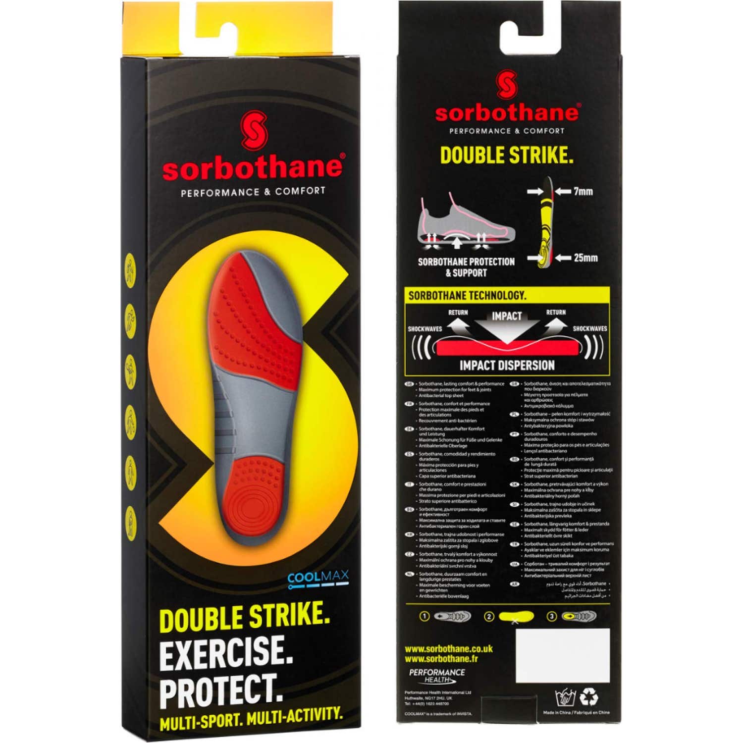 Sorbothane Plantillas Double Strike Talla 41 1u