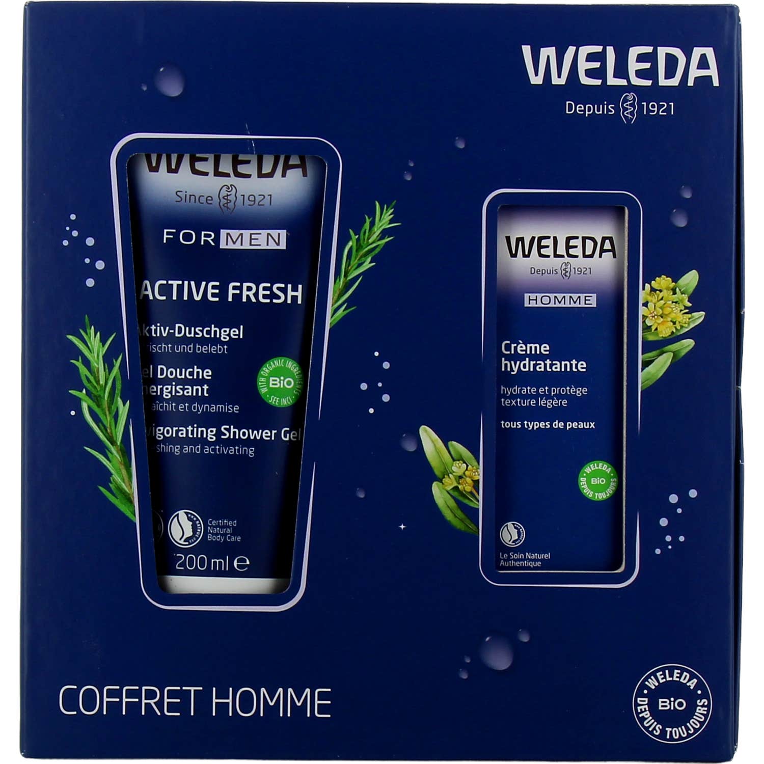 Weleda Cofre Hombre Crema Hidratante + Gel Ducha