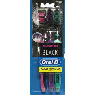 Oral-B Black Robin Hood Cepillo Dental Medio 3uds
