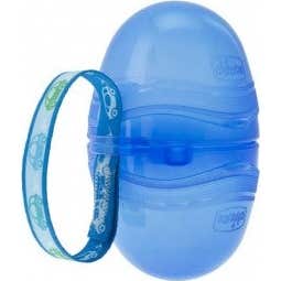 Chicco Portachupetes Doble Azul