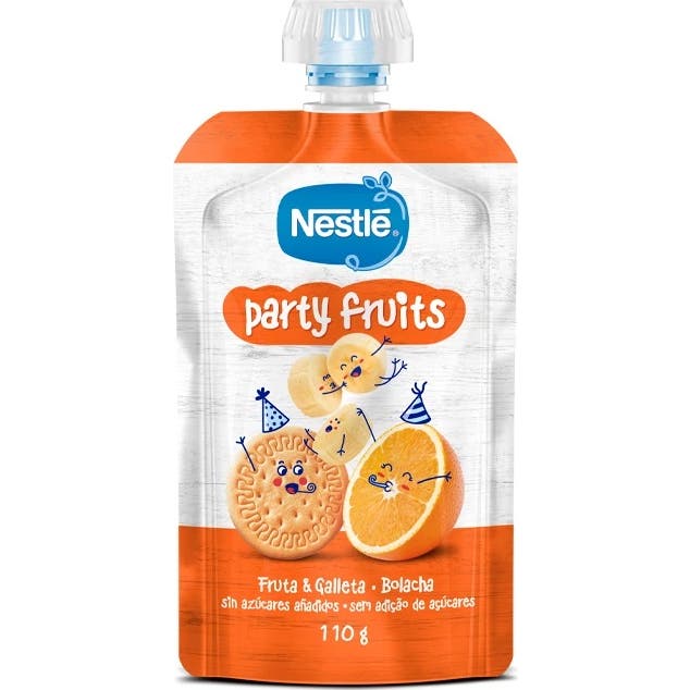 Nestlé Party Fruits Fruta Bolacha 12M+ 110g