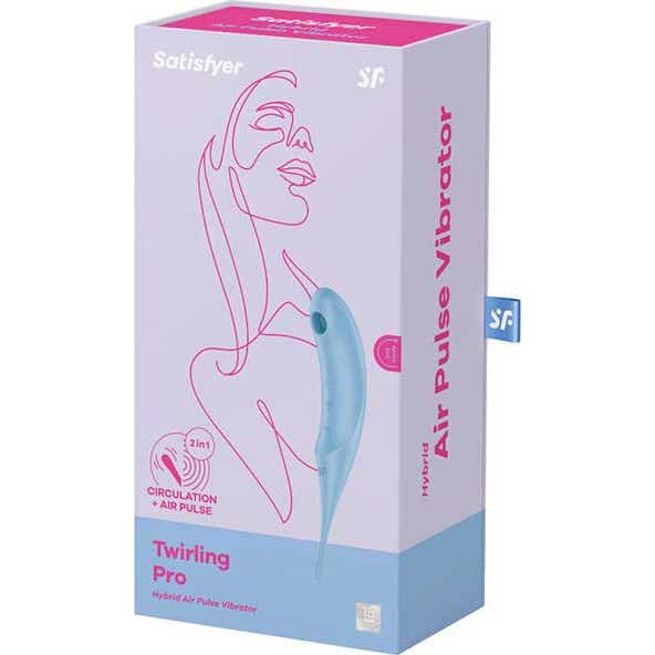 Satisfyer Twirling Pro Estimulador y Vibrador Azul 1ud