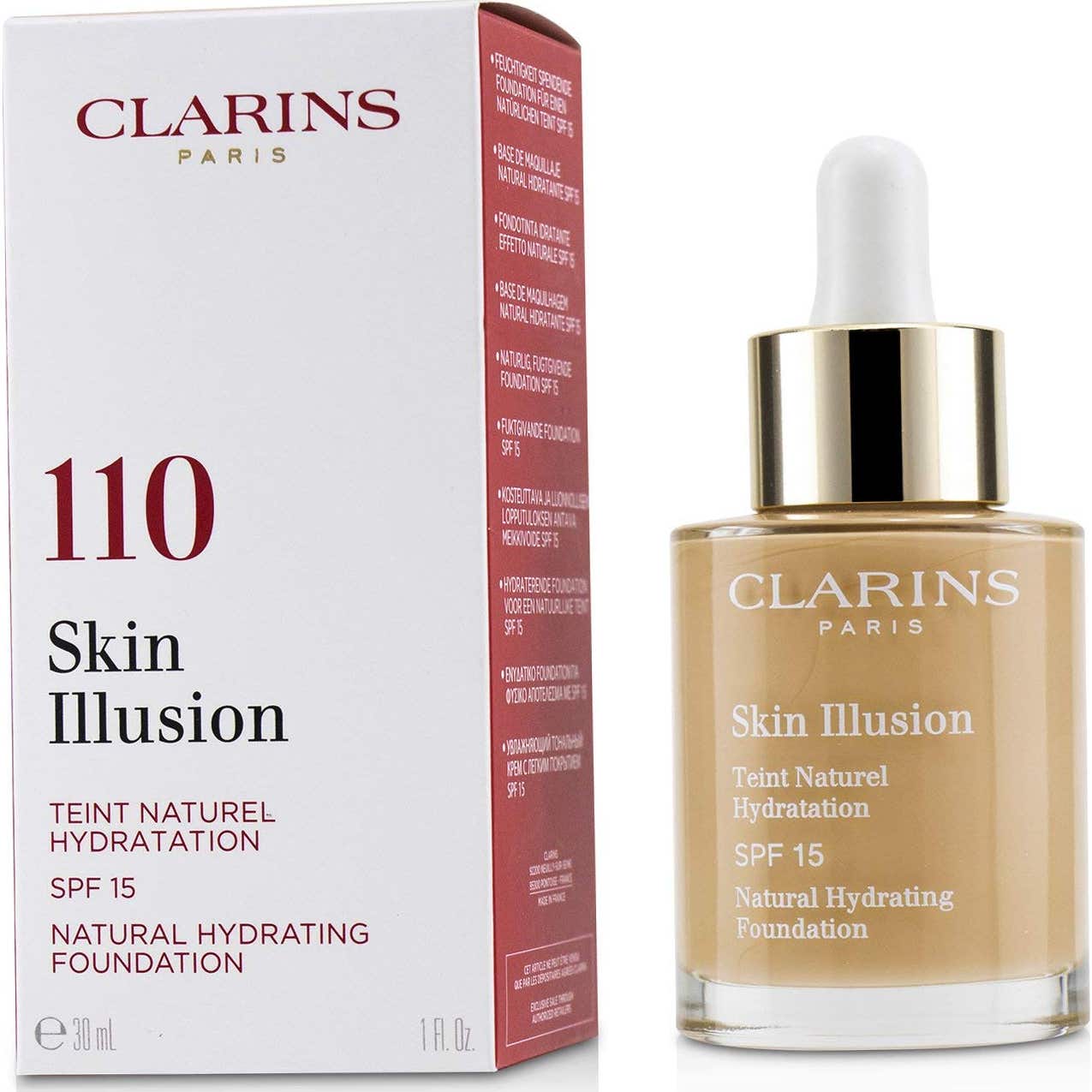 Clarins Skin Illusion Base Spf15 112 Amber 30ml