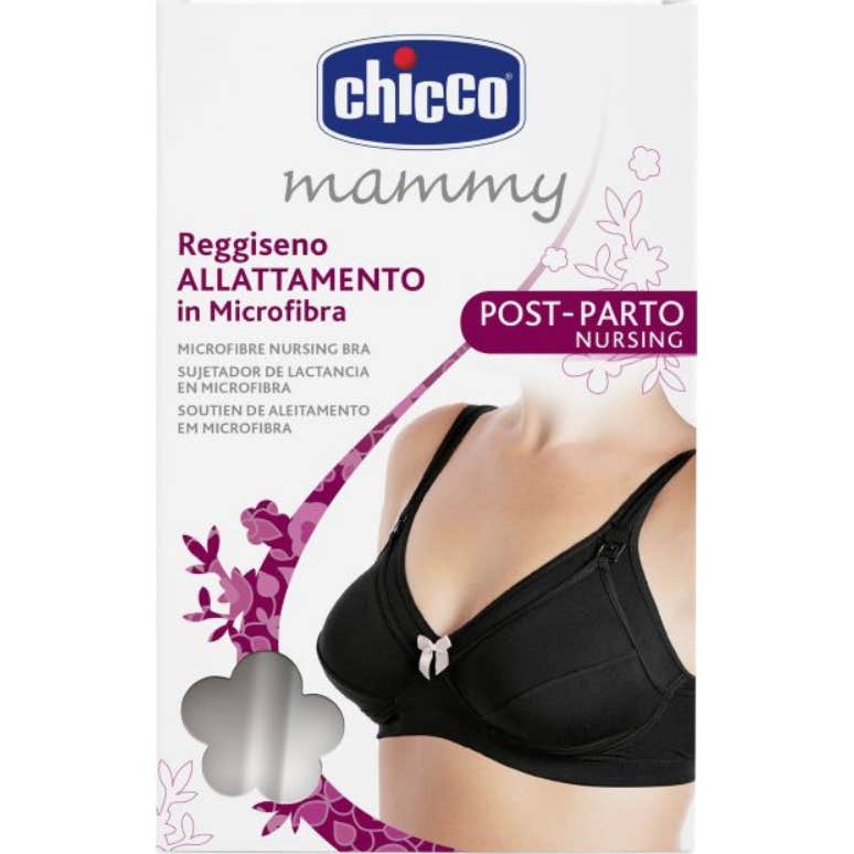 Chicco Mammy Sujetador de Lactancia Microfibra Negro 5D 1ud