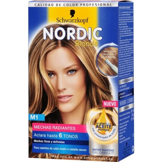 Schwarzkopf Kit Tinte Nordic Blonde M1 Mechas Radiantes