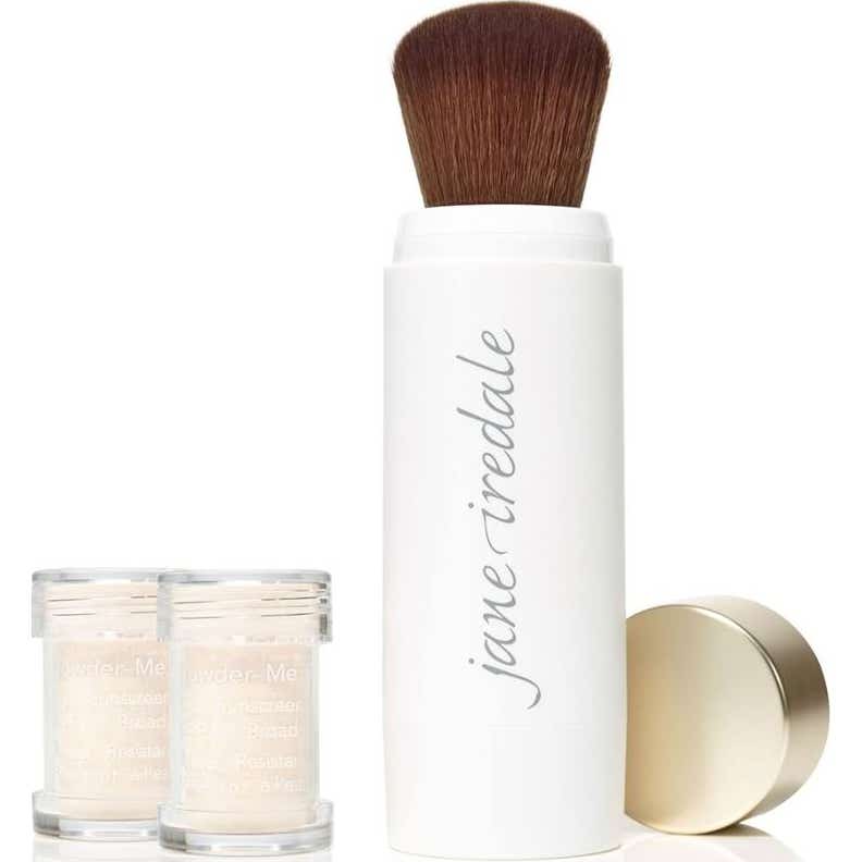 Jane Iredale Set Powder-Me Brush Spf30 + 2 Recargas Translucent