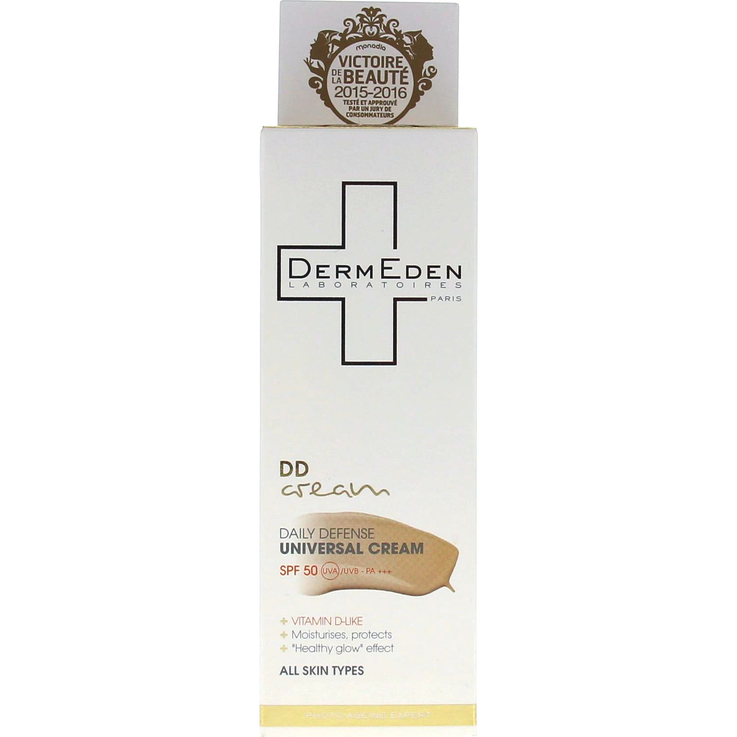 DermEden DD Cream Healthy Glow Effect Color Medium SPF50 50ml