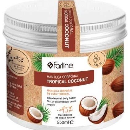 Farline Manteca Corporal Tropical Coconut 250ml | Natural Doctor
