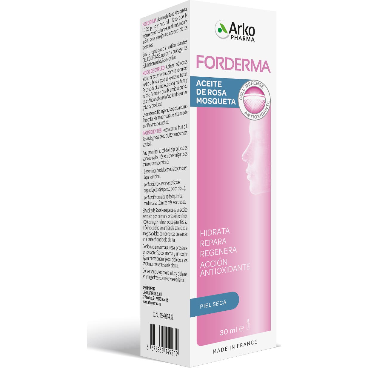 Arkopharma Forderma Aceite Rosa Mosqueta 30ml