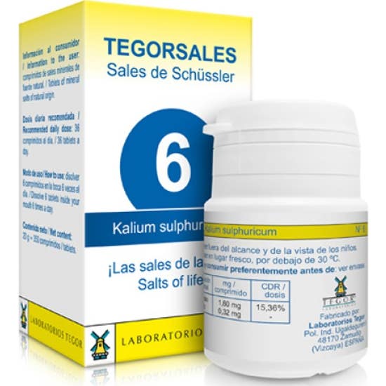 Tegor Tegor Sal 6 Kalium Sulphuricum 350comps