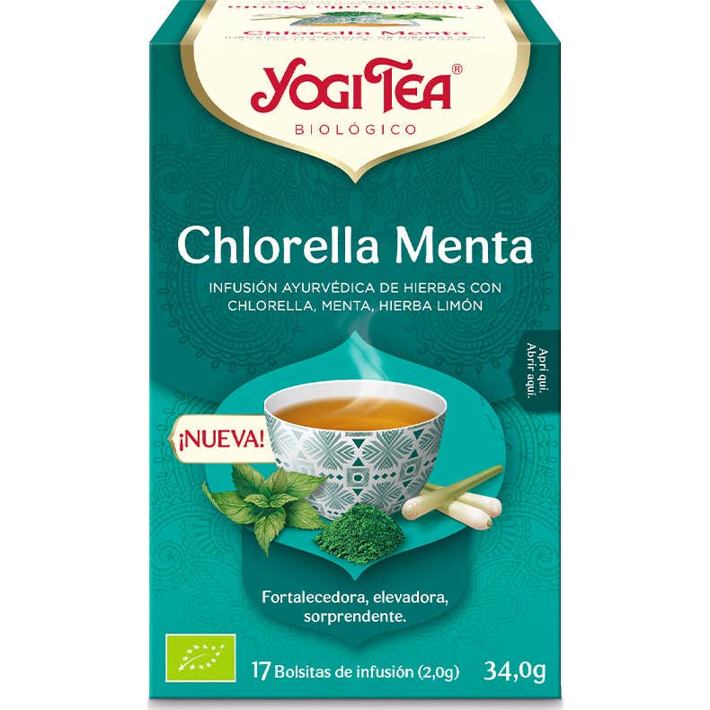 yogi Tea Infusión Menta Chlorella 17 Sobres