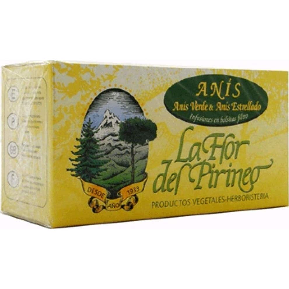 La Flor del Pirineo Anís Verde y Anís Estrellado Infusión 25uds