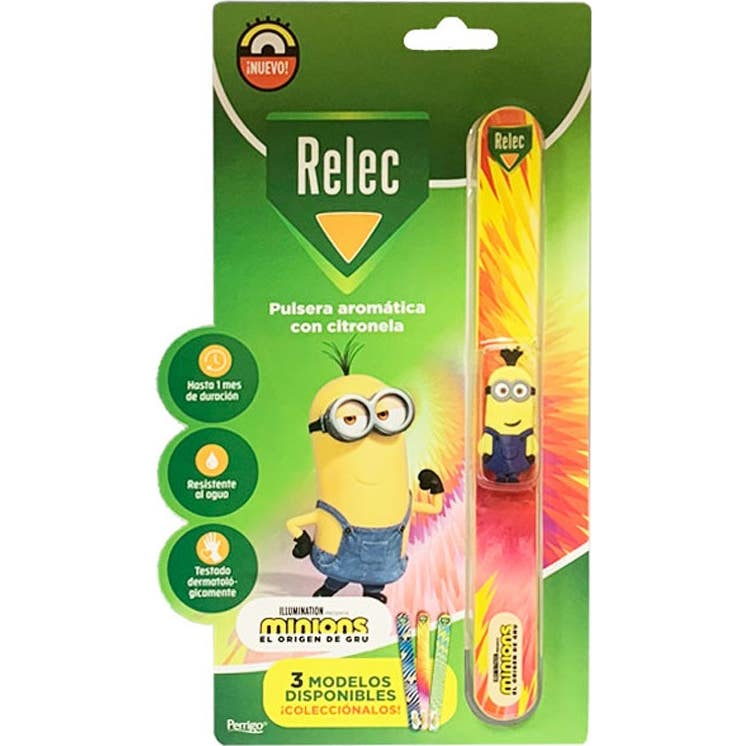 Relec Pulsera Antimosquitos Con Citronela Minions Rosa