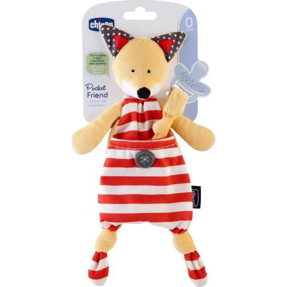 Chicco Pocket Friend Porta Chupetas Raposa +0m 1 Unidade