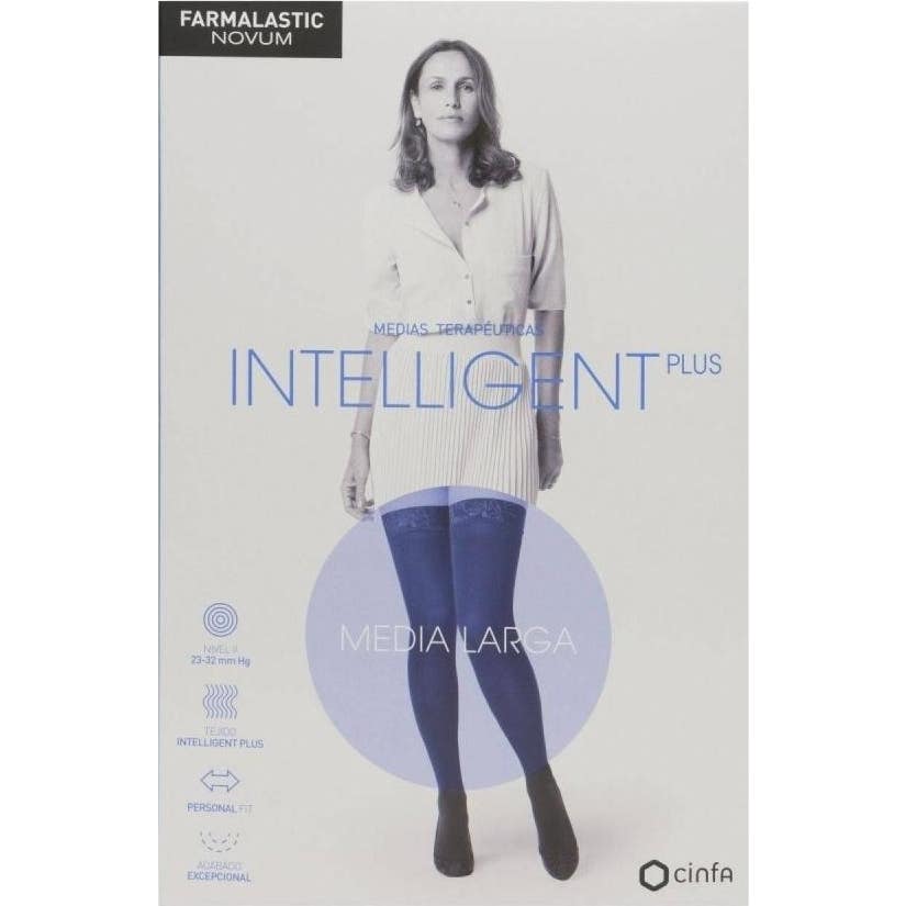 Farmalastic Novum Intelligent Plus media larga compresión normal color caviar T-2 1ud