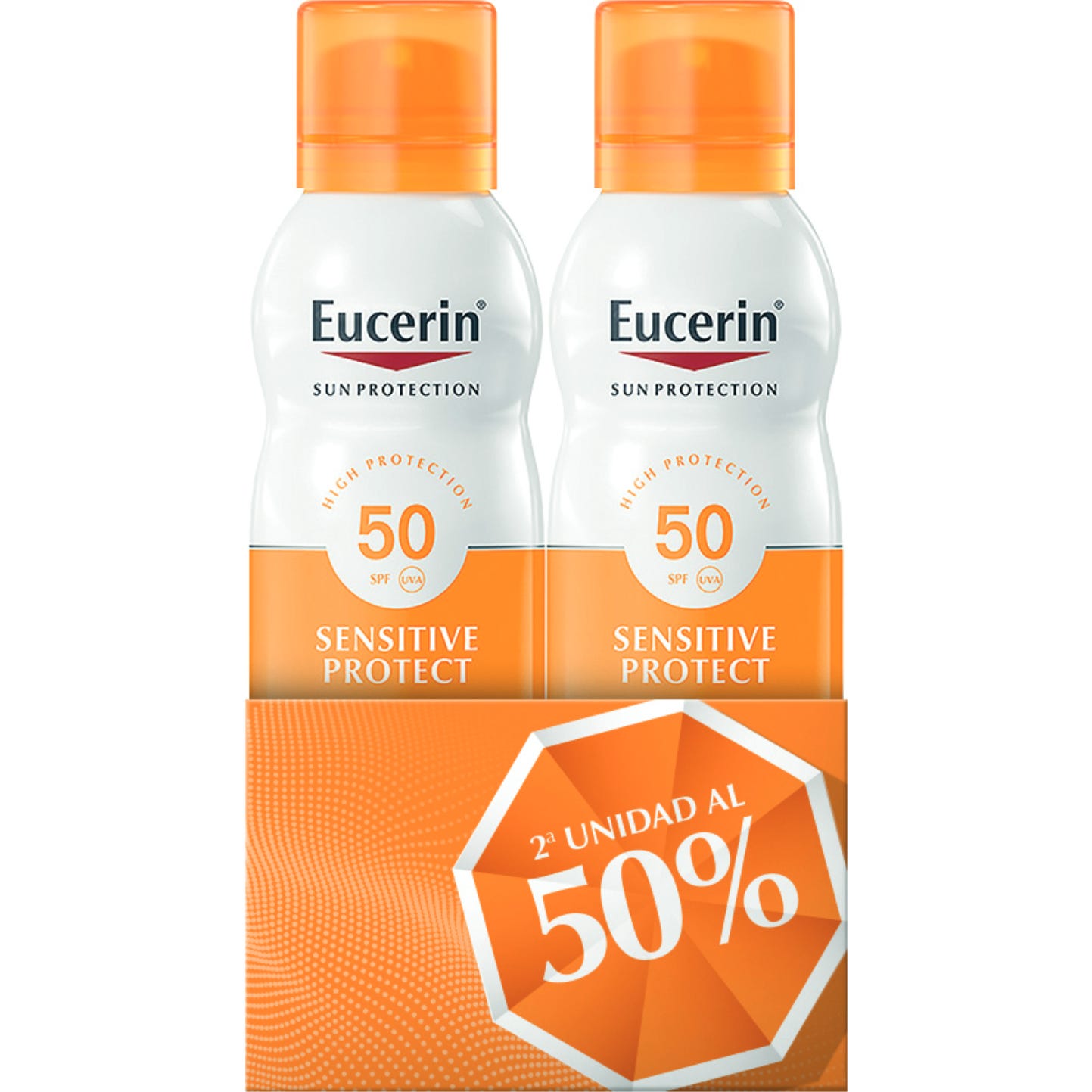 Eucerin Sensitive Duplo Protección Solar Spray SPF50 2x200ml