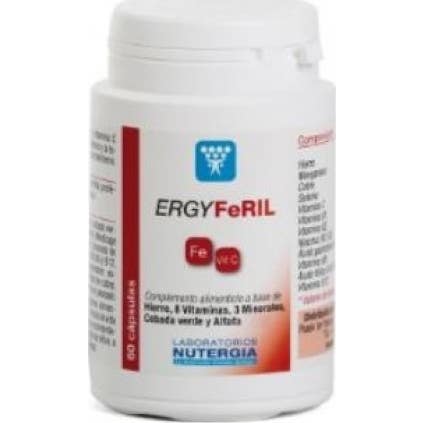 Nutergia Rojos/Verde Ergyferil 60 Cápsulas - Imagen 4