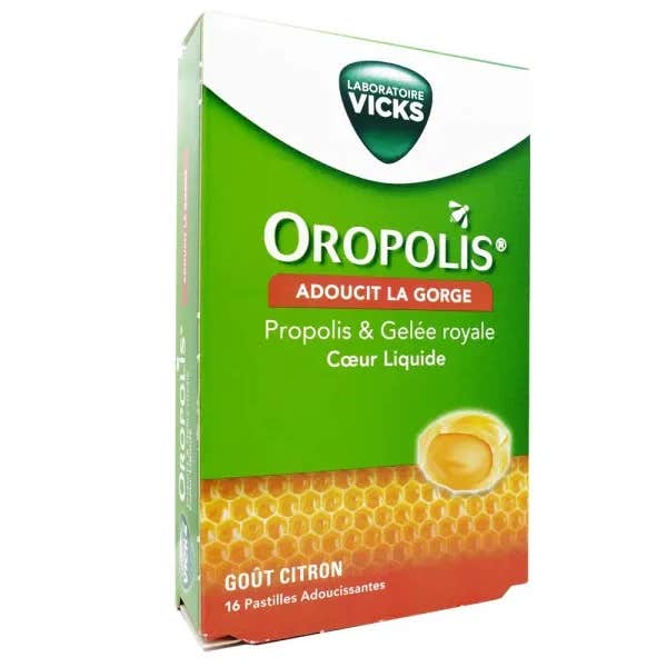 Vicks Oropolis Própolis y Jalea Real Corazón Líquido 16 comp