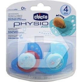 Chicco® Chupete Physio Silicona Anatómico 4 M+ Azul 2 uds
