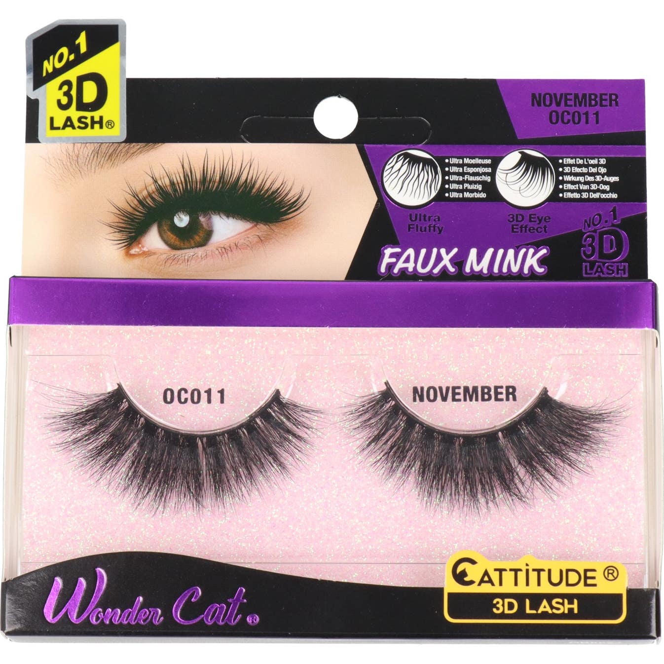 Ebin New York Wonder Cat Cattitude 3D Lash November 1 Par