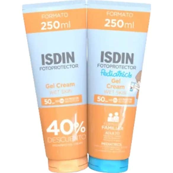 ISDIN Fotoprotector Gel Crema SPF50 250 ml + Fotoprotector Pediatrics Gel Crema SPF50 250 ml