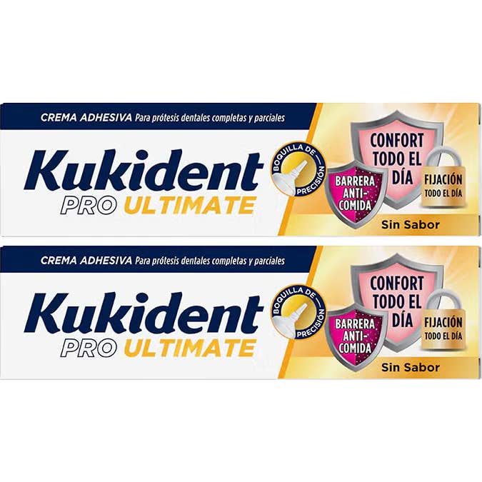Kukident Pro Ultimate Sin Sabor 2x40g