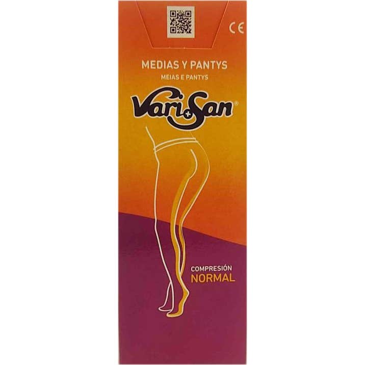 Vari+San Media Larga Compresión Normal Silicona Visón T-2 1par