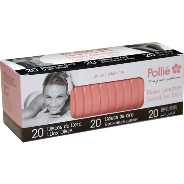 Eurostil Pollié Discos Cera Caliente Rosa Piel Sensible 20uds