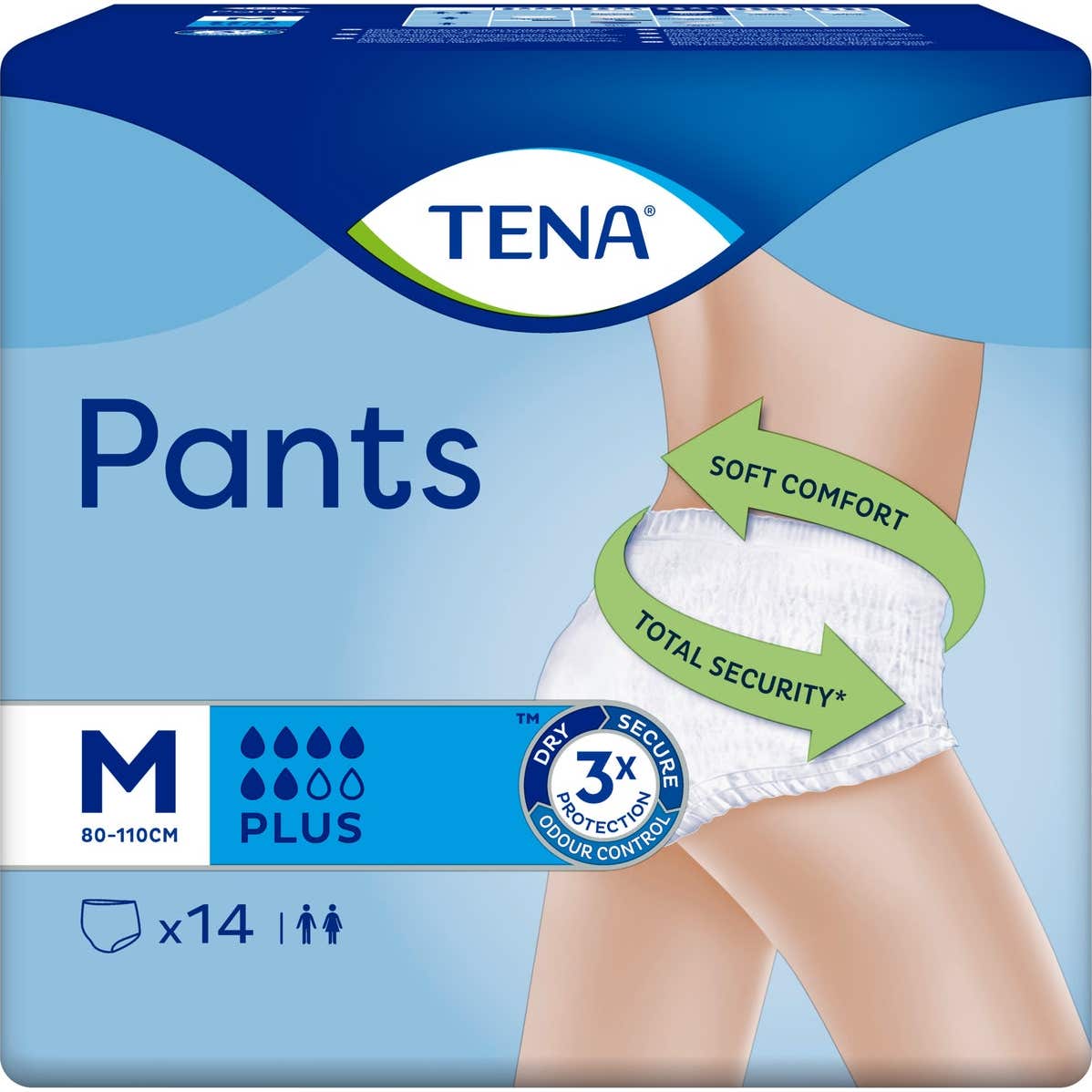 Tena Pants Plus T-media 14uds