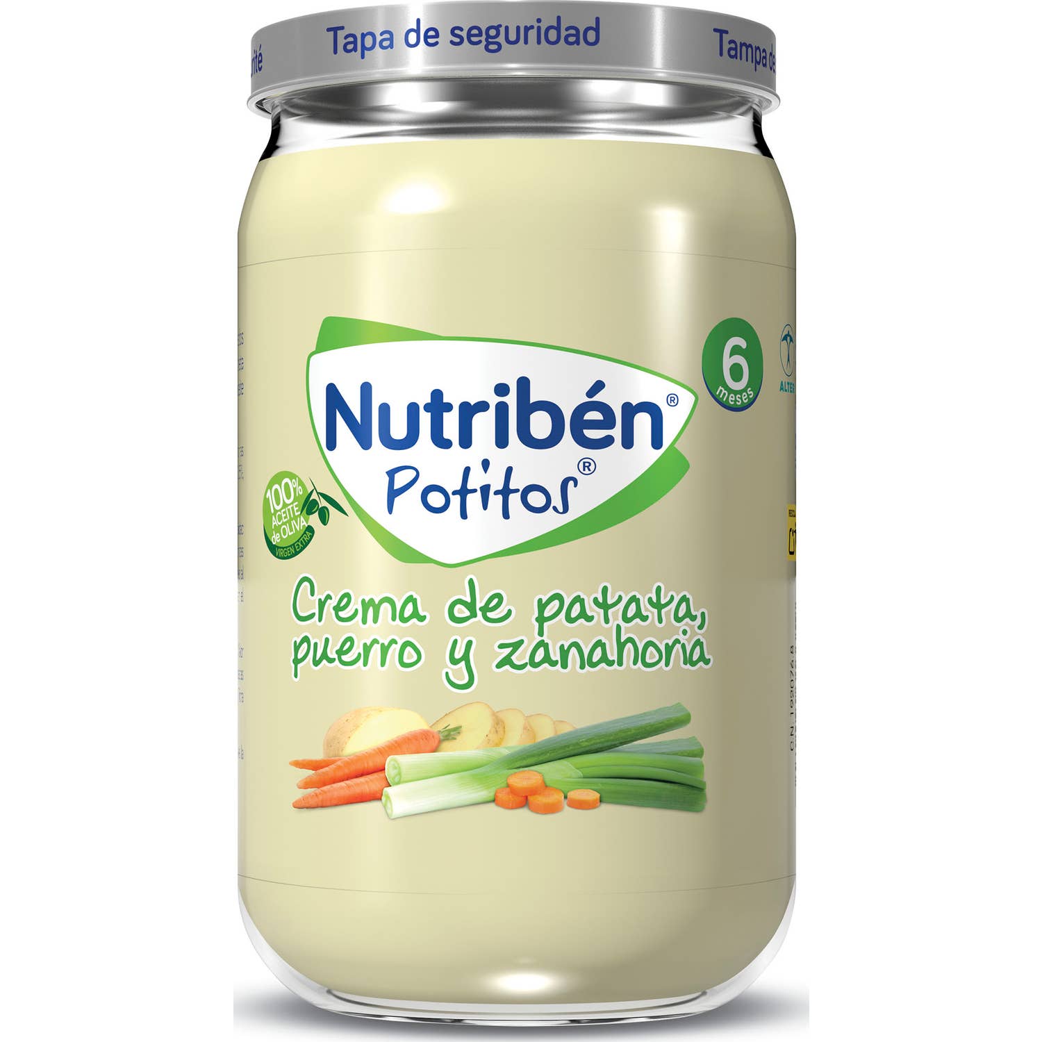Nutriben Crema De Patata Puerro Y Zanahoria Potito 235 G
