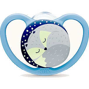 Nuk Chupete Silicona Space Night 18-36 M 1 ud