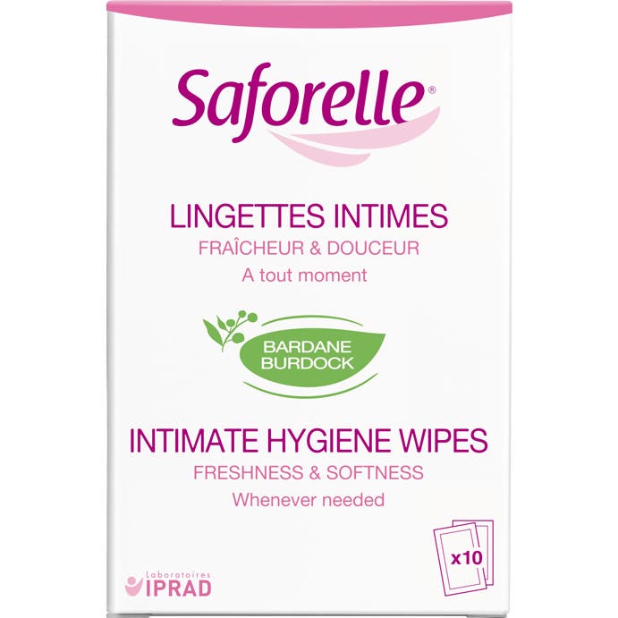 Saforelle Toallitas de Higiene Íntima 10 uds