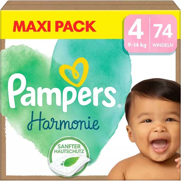 Pampers Harmonie Maxipack Pañales T4 9-14kg 74 uds