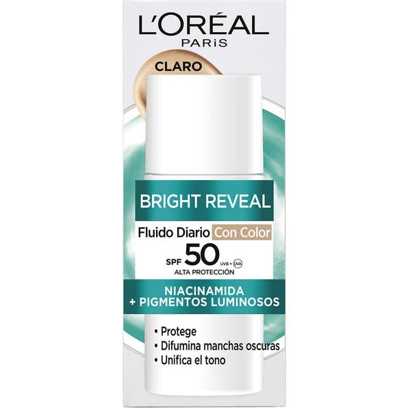 'L''Oréal Bright Reveal Niacinamida Fluido Diario Spf50 Claro 50 ml'