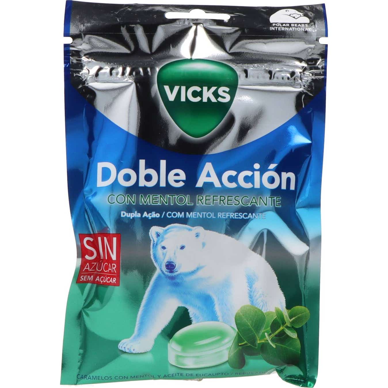Vicks Praims Caramelos Doble Acción Mentol Refrescante 72g