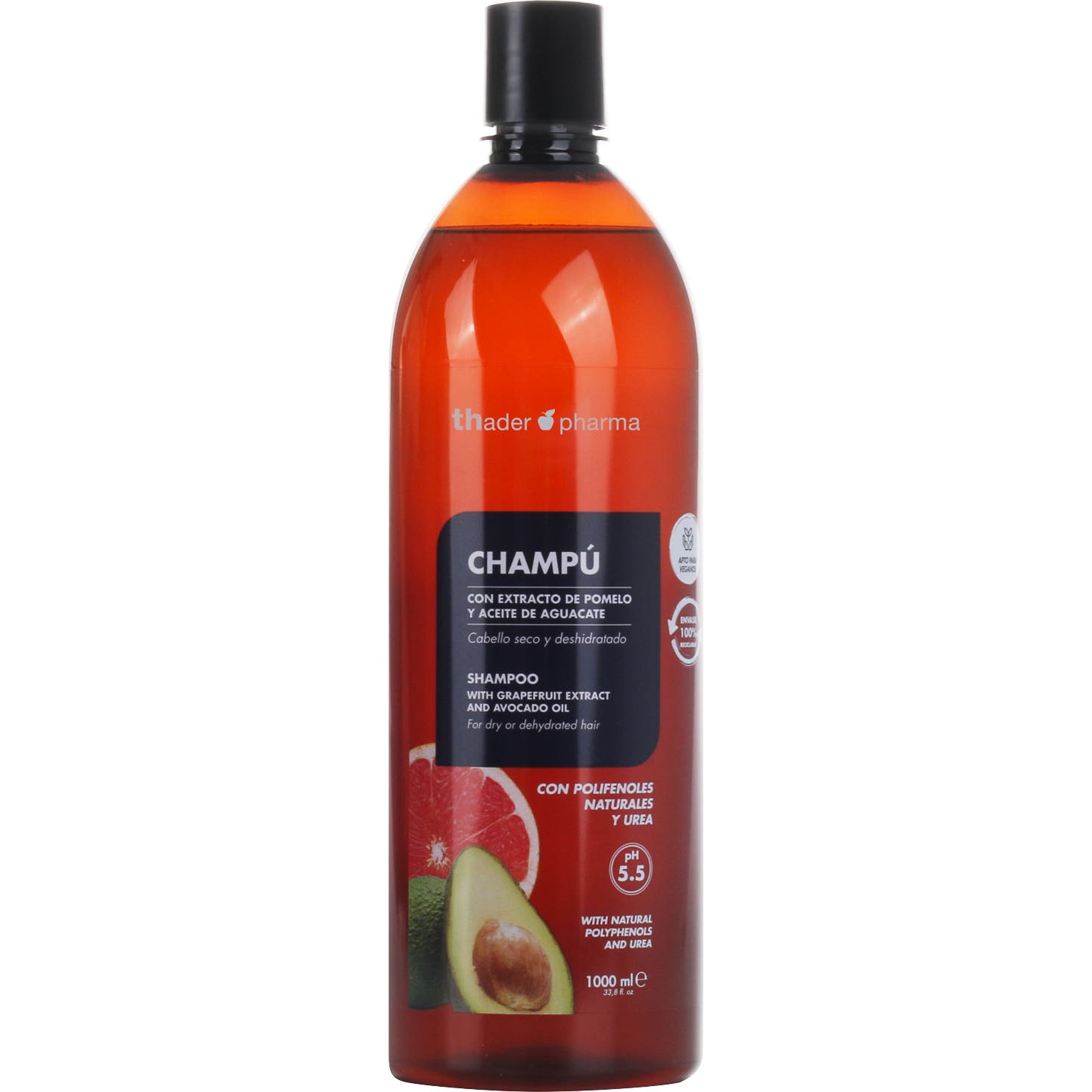 Thader Pharma Shampoo Pomelo Aguacate 1000 ml
