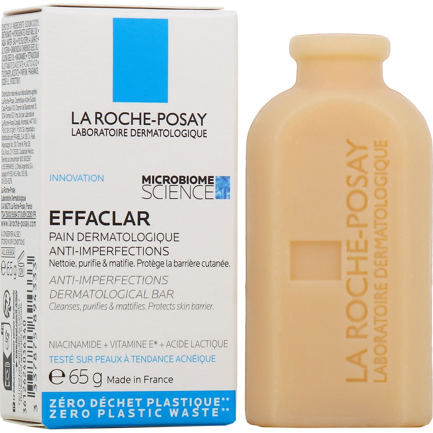 La Roche-Posay Effaclar Jabón Dermatológico Antiimperfecciones 65 gr