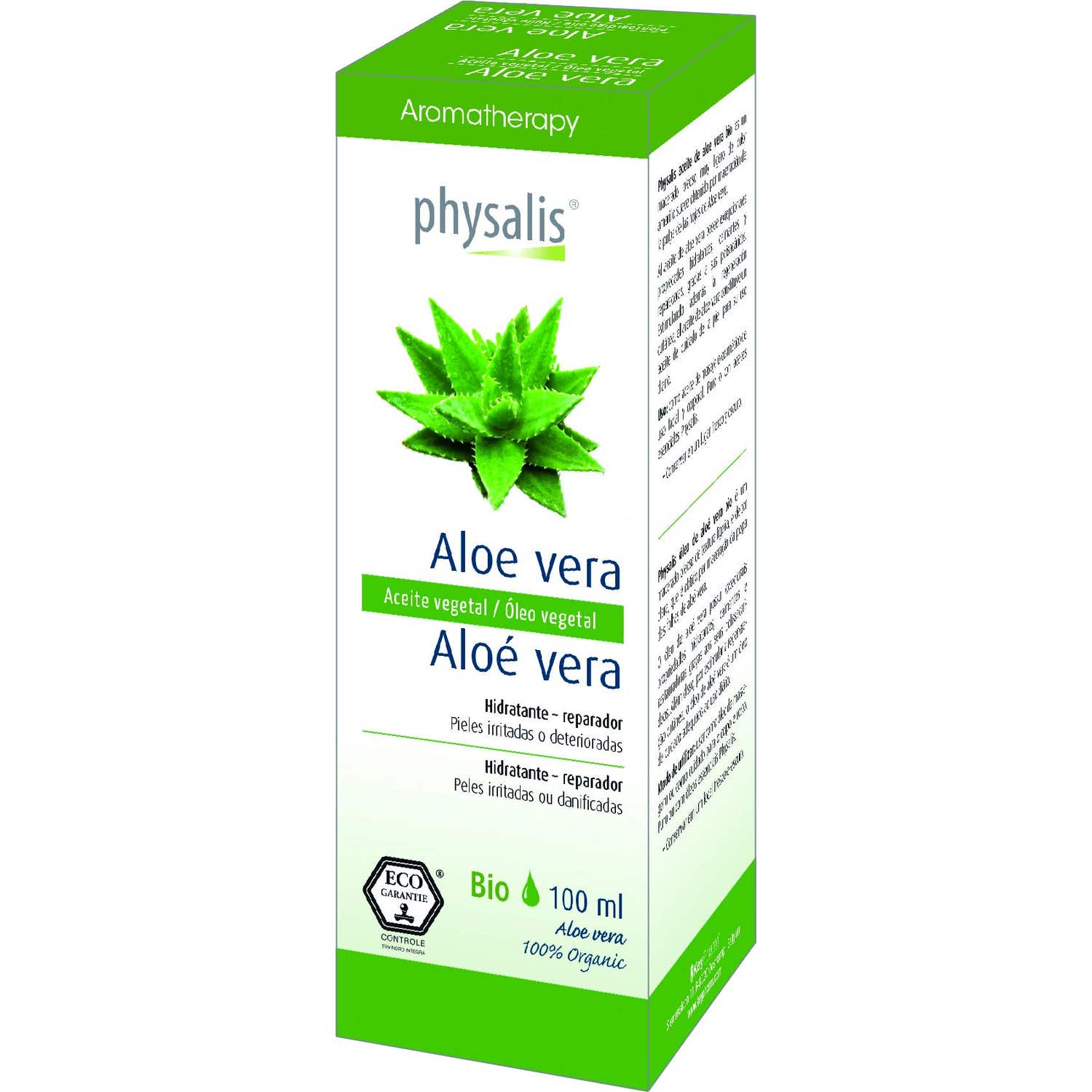 Physalis Aceite Vegetal de Aloe Vera Bio 100ml